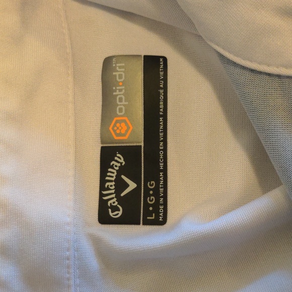 Callaway Opti-Dri Men's Size L Short Sleeve Golf Polo Shirt - Picture 6 of 7